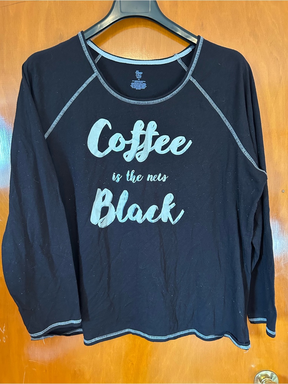 Sleep Chic Plus Size Women's Coffee-Themed Pajama Set